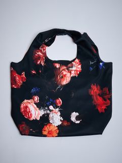 【予約品 4月26日(日) 締切】Shoulder Tote Bag / ショルダートートバッグ / ブラックフローラ