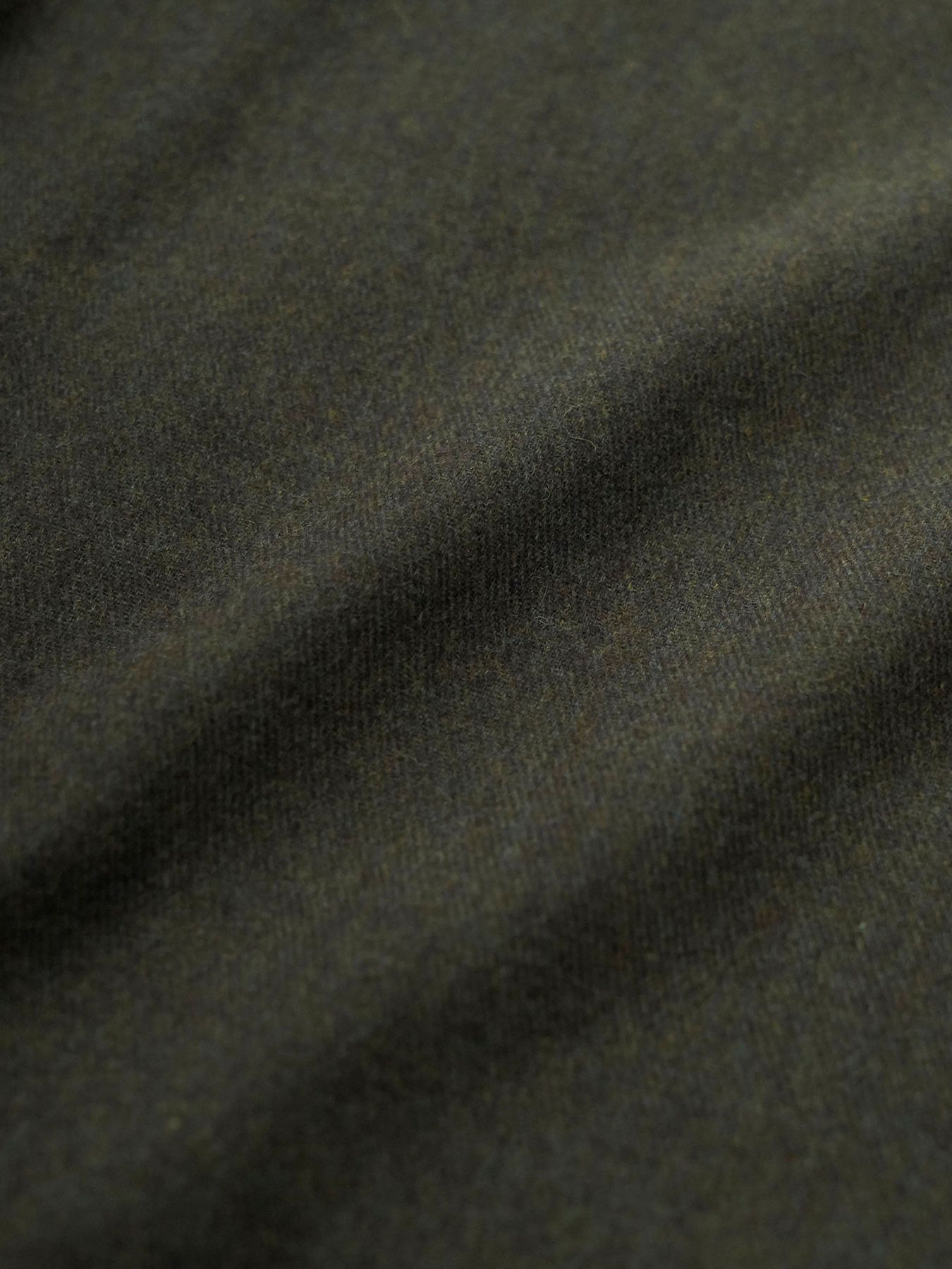 【予約品 】Bojour / ウール デザインシャツ / 杢オリーブドラブ