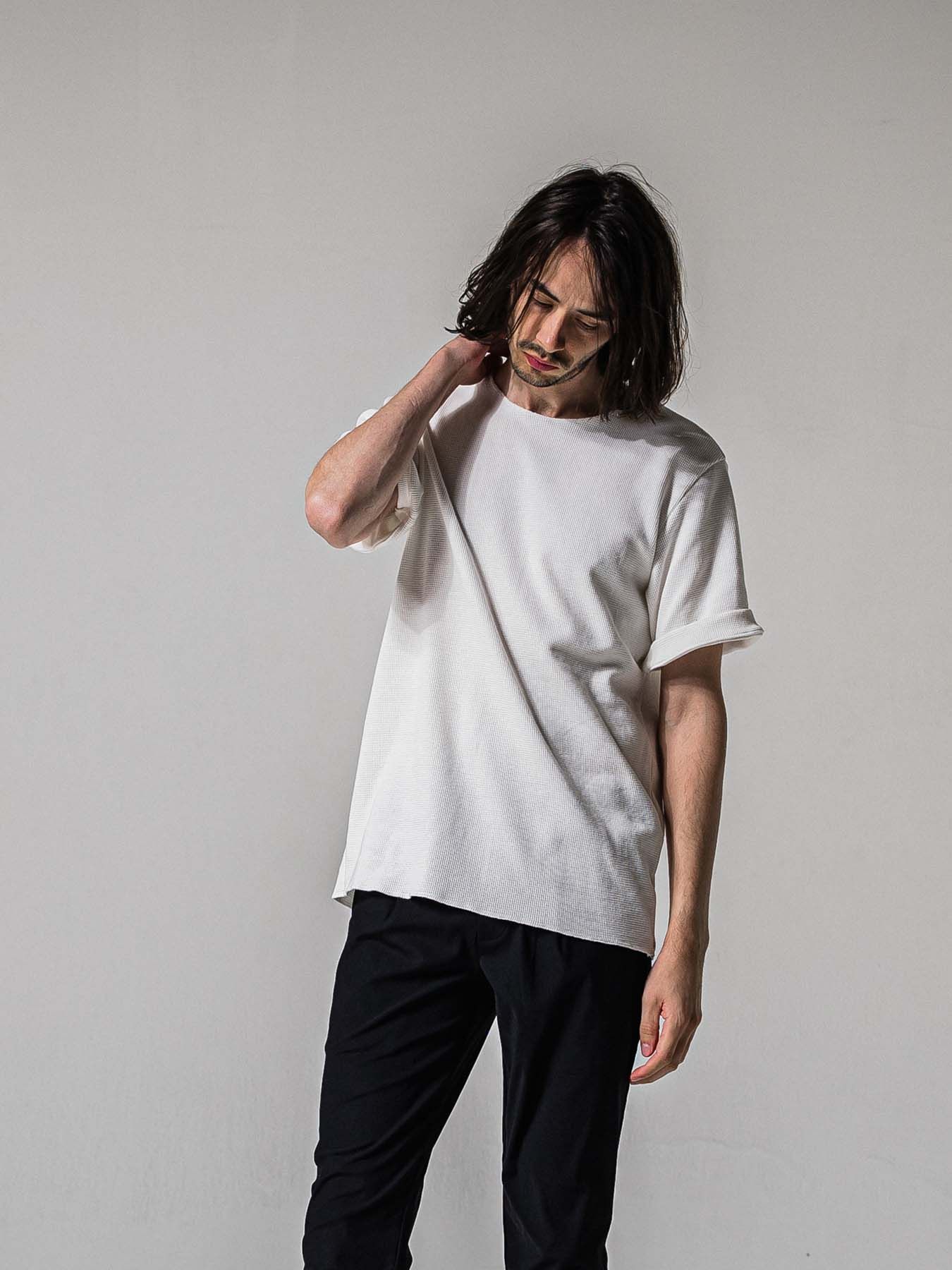 【予約品 11月16日(日) 締切】CUT OFF THERMAL T / カットオフサーマルTシャツ / ホワイト