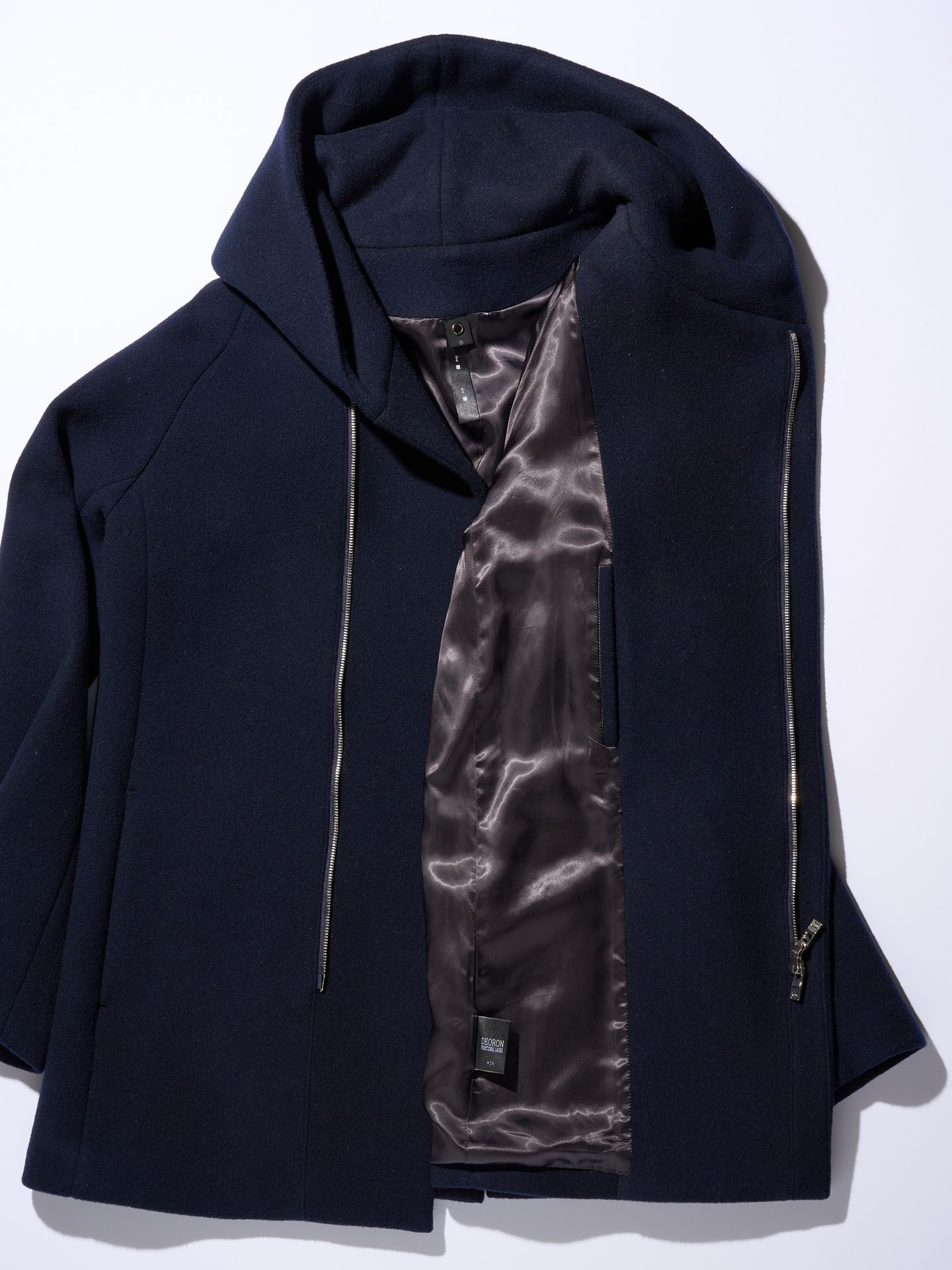 【予約品】 zip witch coat / フーデットコート / ブラック