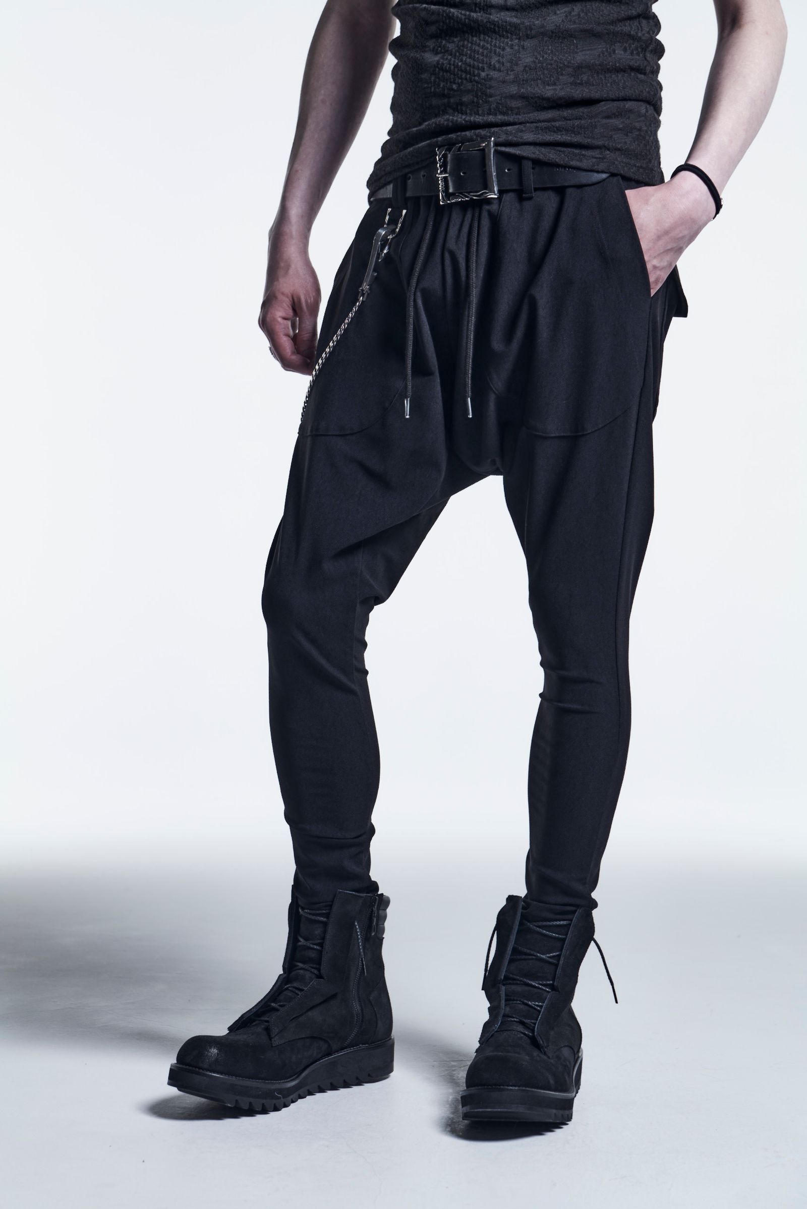 SaruelPants HighTension / Black+BlackPrint 【kiryuyrik】