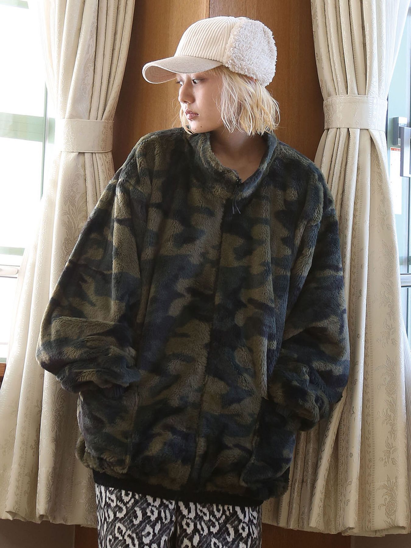 MICHELLE-BOA CAP / IVORY【QUOLT】