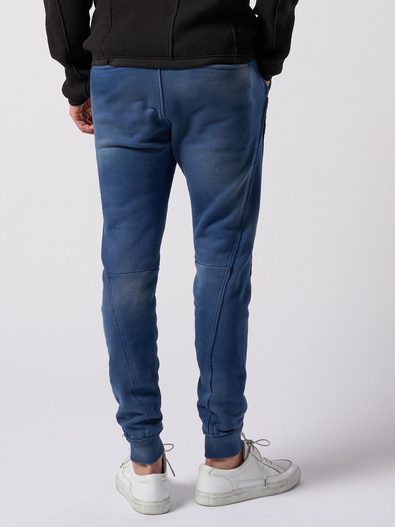 【予約品 4月19日(日) 18時締切】fade switching rib sweat pants / フェードスイッチング リブスウェットパンツ / フェードネイビー