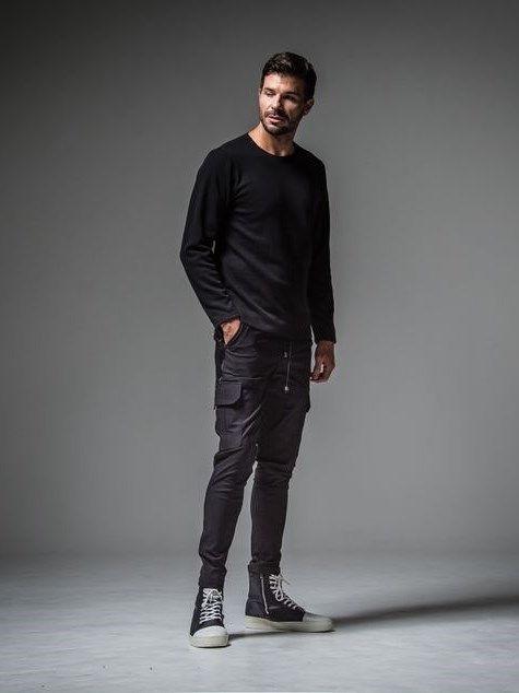 velours fleece neo thermal / 裏地特殊起毛ベロアフリースサーマル / ブラック 肩ロゴ刺繡入り 【RESOUND CLOTHING】 1