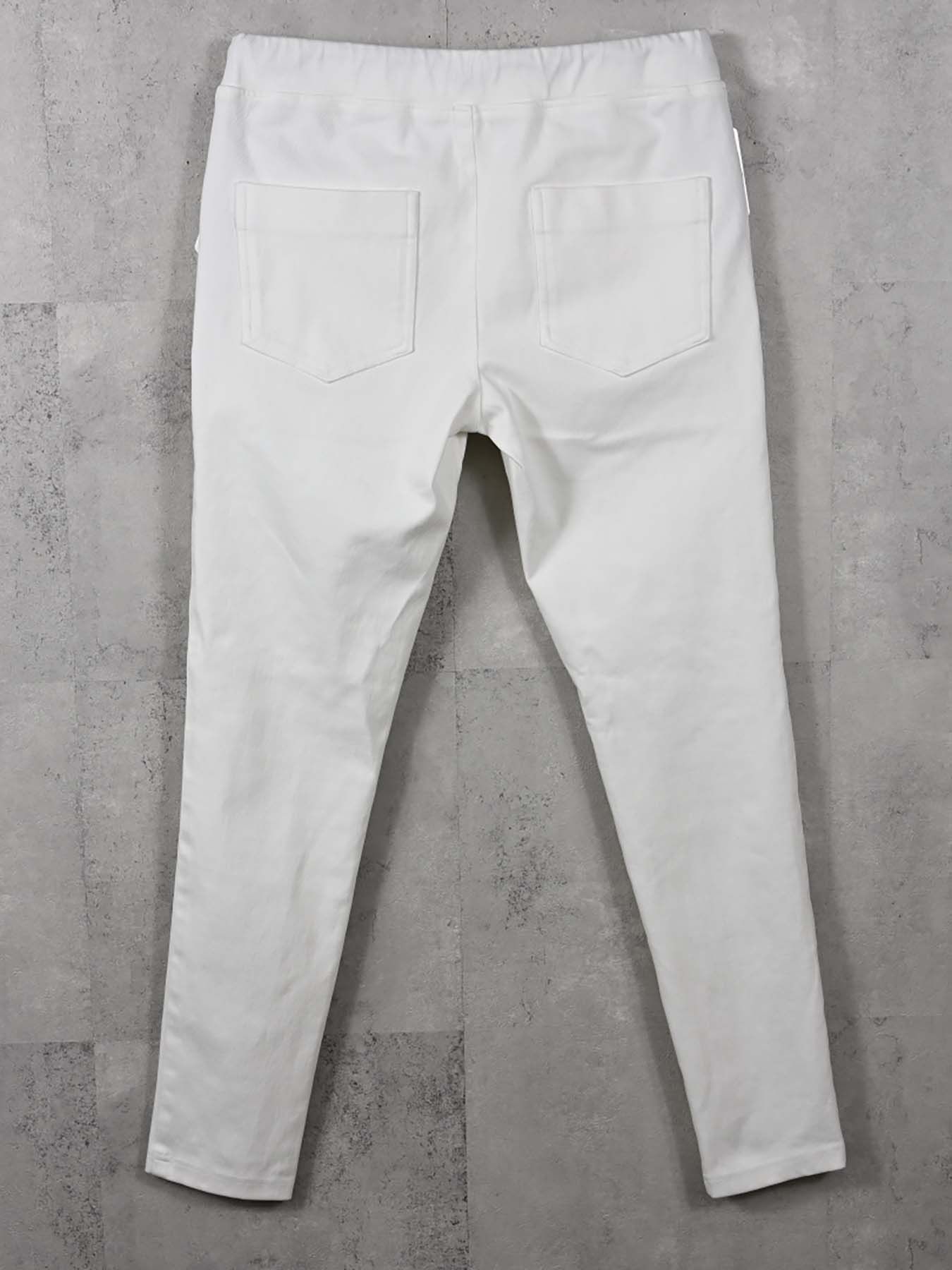 【予約品 11月16日(日) 締切】EX DENIM JERSEY EDGE PT / デニムジャージ エッジラインパンツ / ホワイト