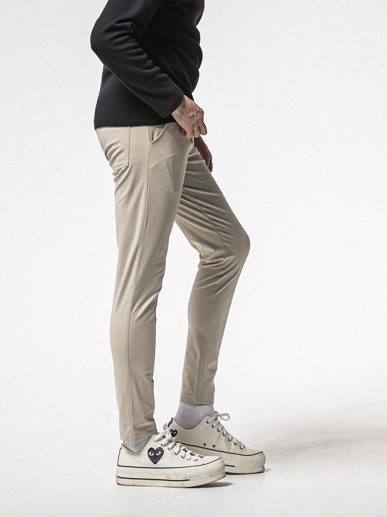 【予約品 8月31日(日) 締切】CHRIS EASY HEAT TUCK PANTS / クリス イージー ヒートタックパンツ / グレージュ