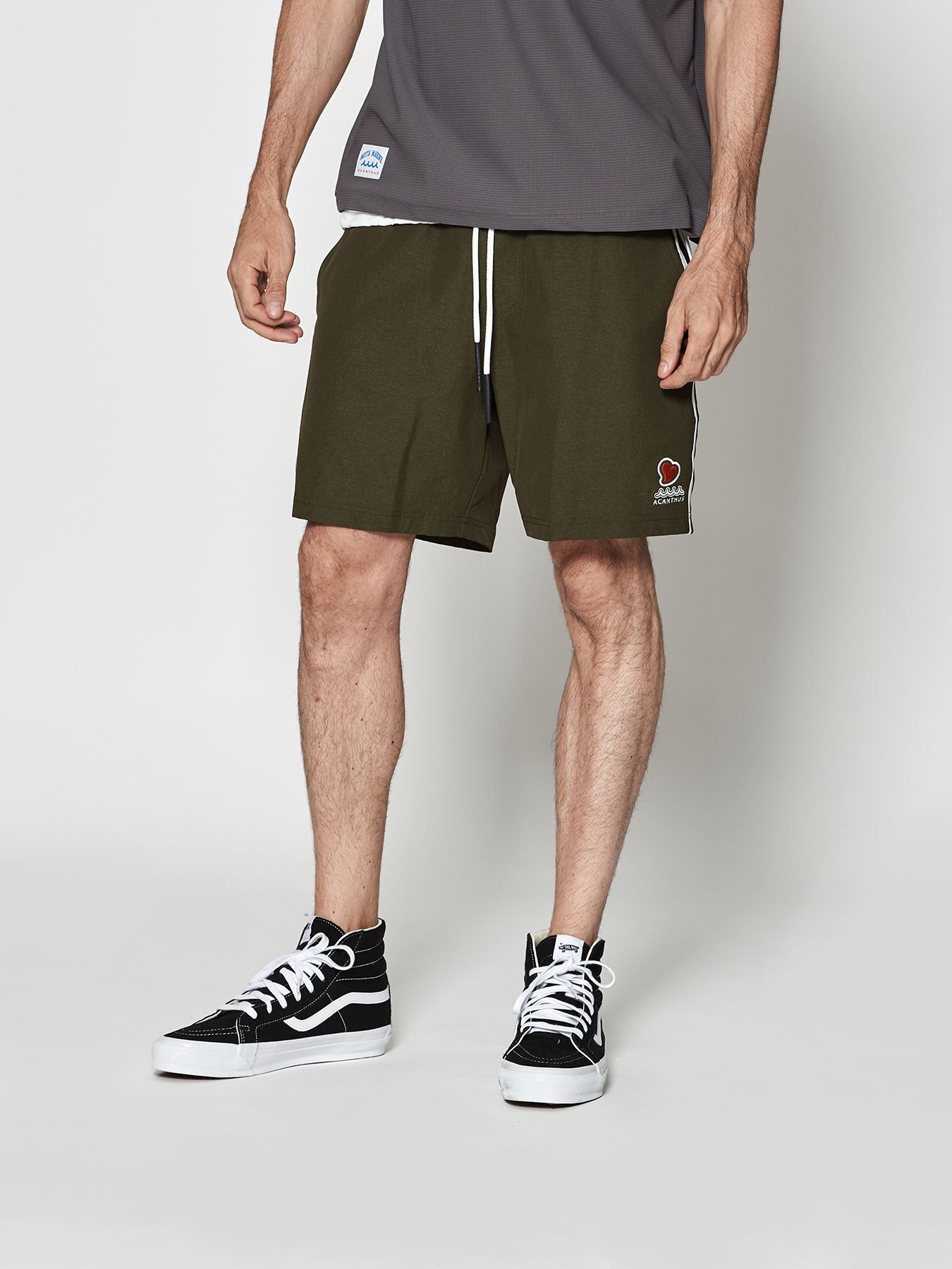 【予約品 10月9日(木) 締切】muta sweet shorts / ショートパンツ / オリーブ【Acanthus × muta MARINE】