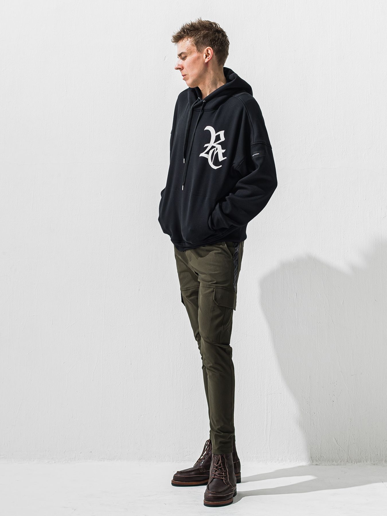 【予約品】DARRELL HEAT CARGO PT / 裏起毛 カーゴラインパンツ / カーキ