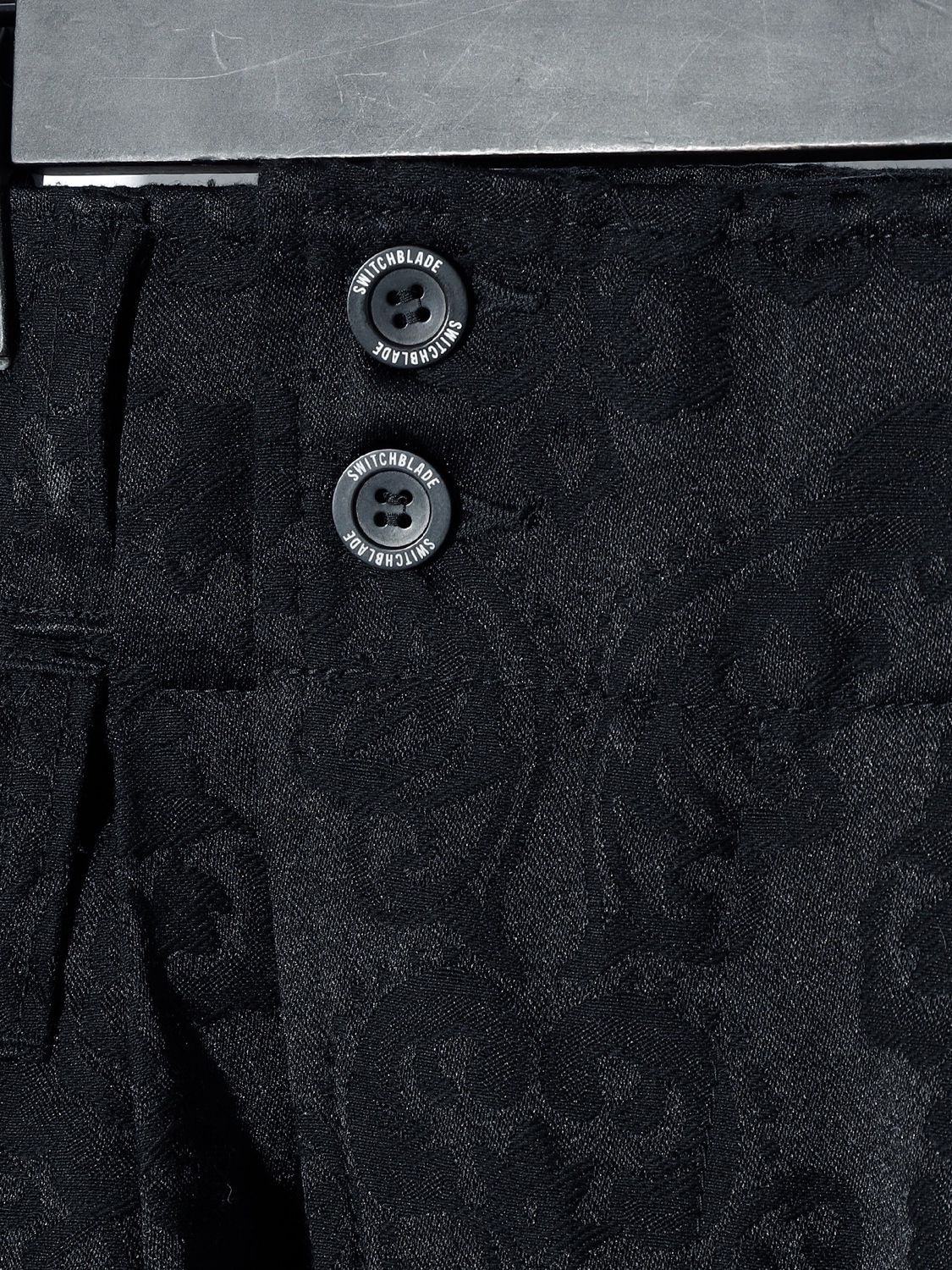【予約完売】 JACQUARD TAPERED RIDING PT / ジャガードパンツ / BLACK
