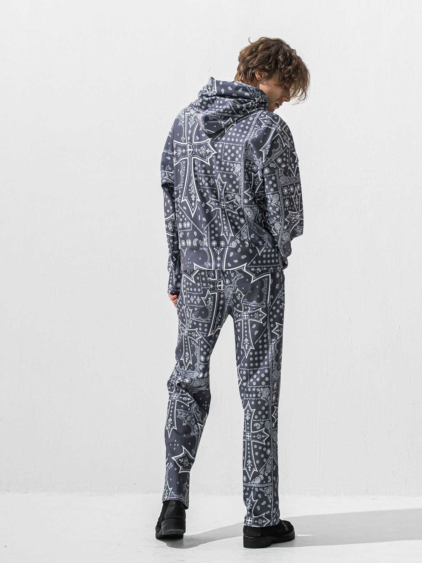 【予約品 9月6日(日) 締切】OVER HOODIE / トリコット オーバーパーカー / クロスグレー