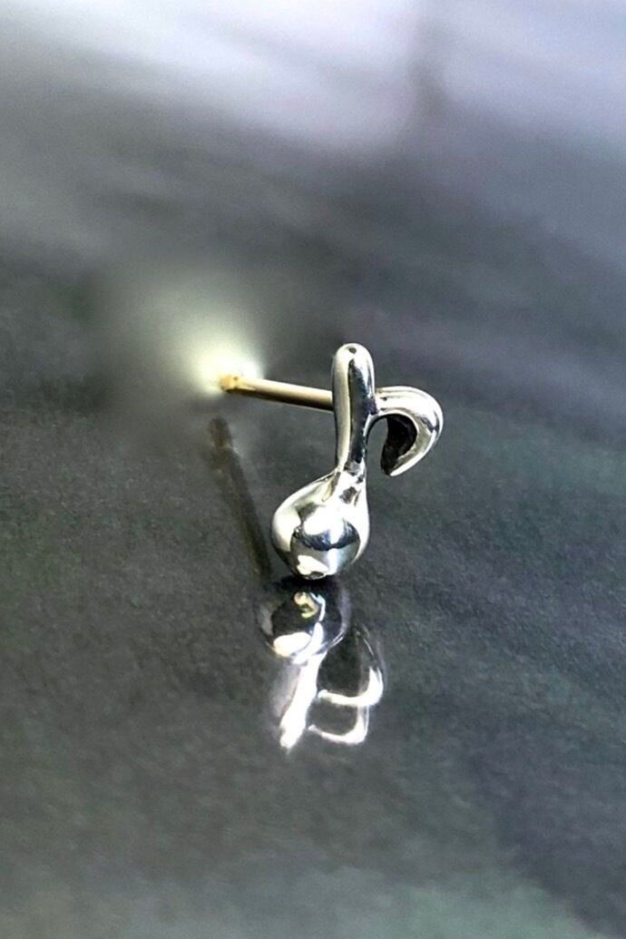 《受注生産》 NOTE STUD ピアス 【GOD SIZE】 注文から2～3週間後入荷予定
