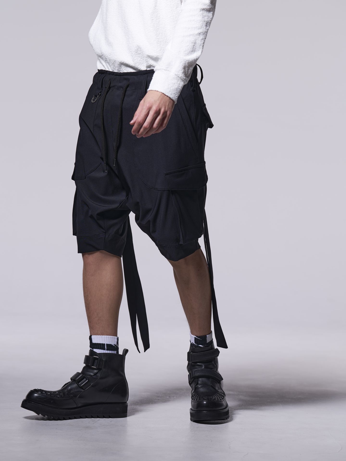 《予約品》 SarouelShortCargo / サルエルショートカーゴ / ブラック