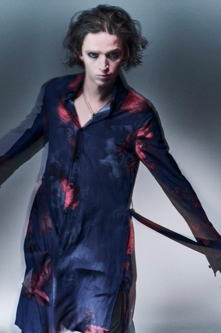 《予約品》 FlareShirt / ブルー&レッド 【kiryuyrik】 2023年4月以降入荷予定