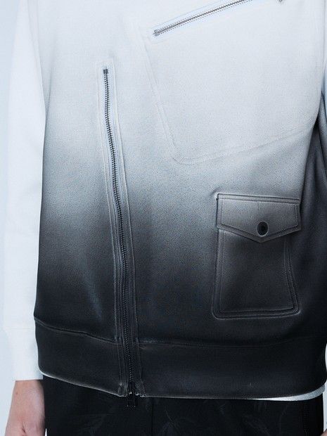 ライダース長袖 スウェットグラデーション【5351 POUR LES HOMMES】