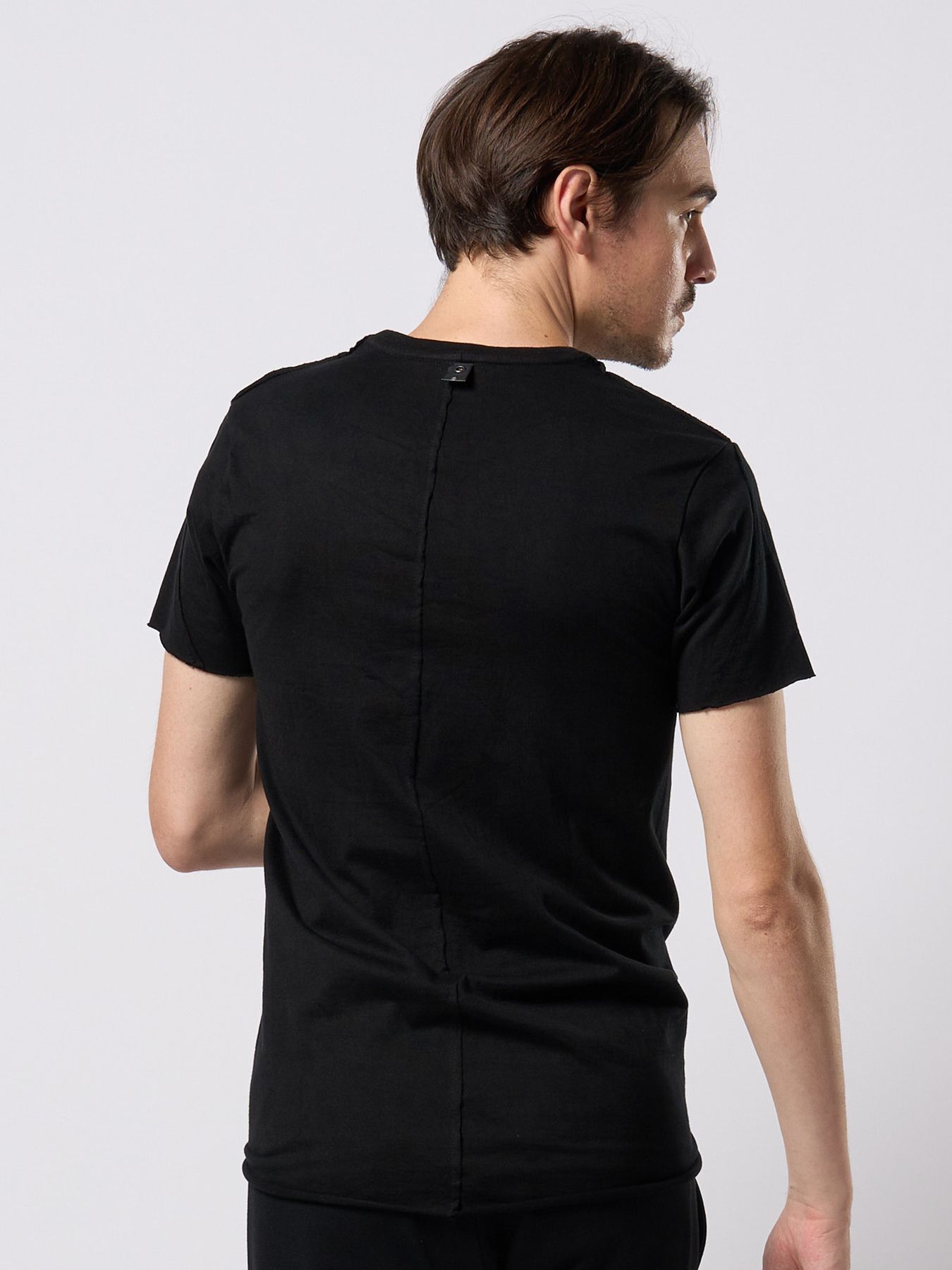 【予約品 9月23日(火) 締切】cut-off crew-neck S/S / カットオフ クルーネック ショートスリーブ / ディープブラック