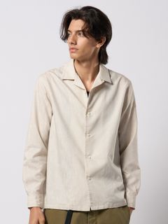 【予約品 9月23日(火) 締切】jacquard open collar shirt / ジャガード オープンカラーシャツ / アイボリー