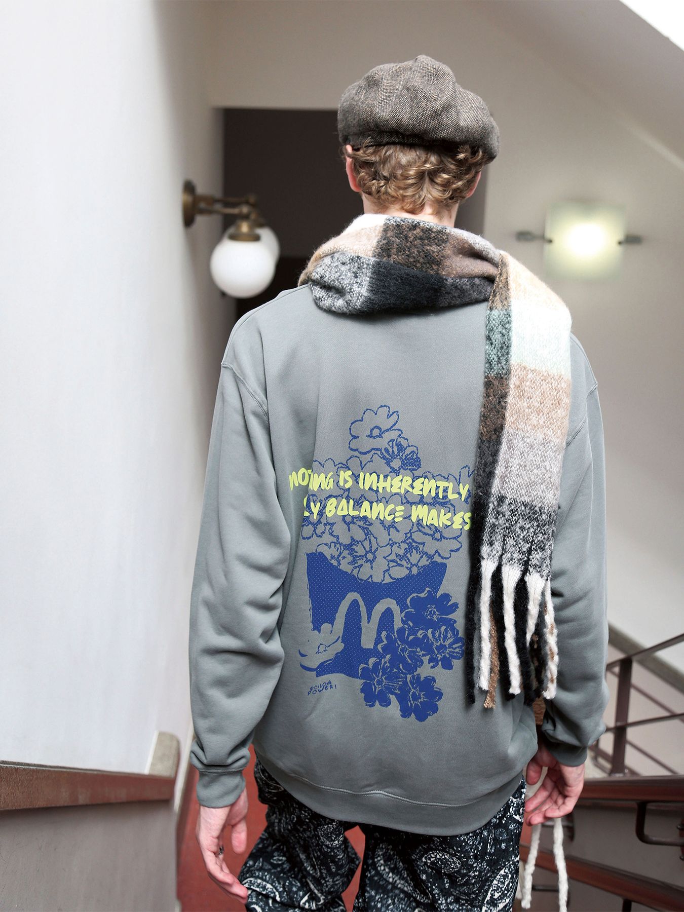 NORDIC MUFFLER / ロングマフラー/ ブラウン