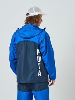 muta Light Shell Hooded Jacket / フードジャケット / ブルー 【Acanthus×muta】