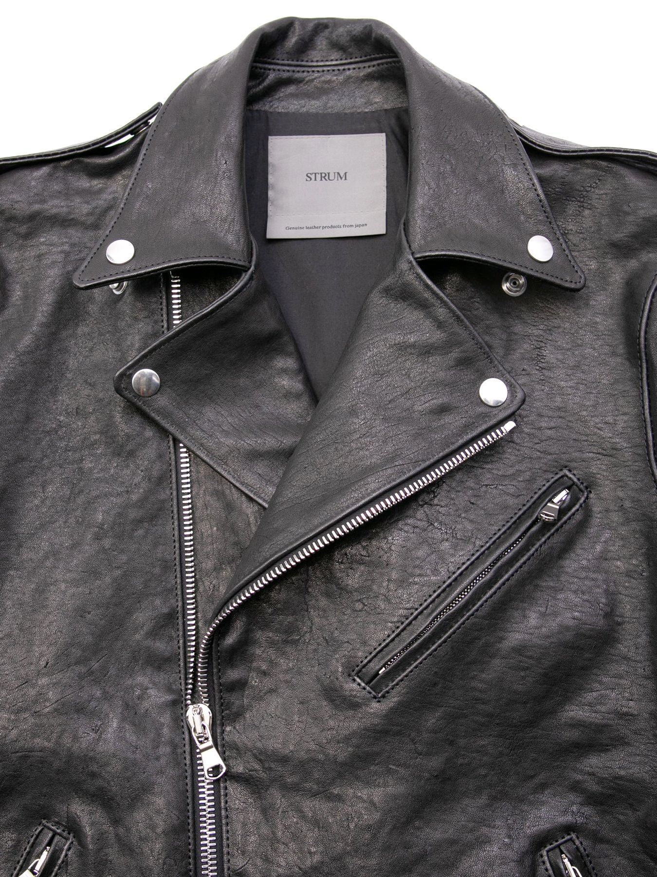 【予約品 4月6日(月) 締切】Pit Vegetable Full Tanned Shrinked Horsehide Double Riders / フルタンニン ピット鞣し シュリンクホースハイド ダブルライダース / JOEY