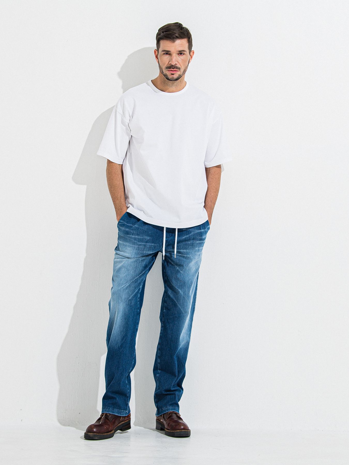 【予約品 】YOAKE PHOTO OVER TEE /  フォトオーバーサイズTシャツ / ホワイト