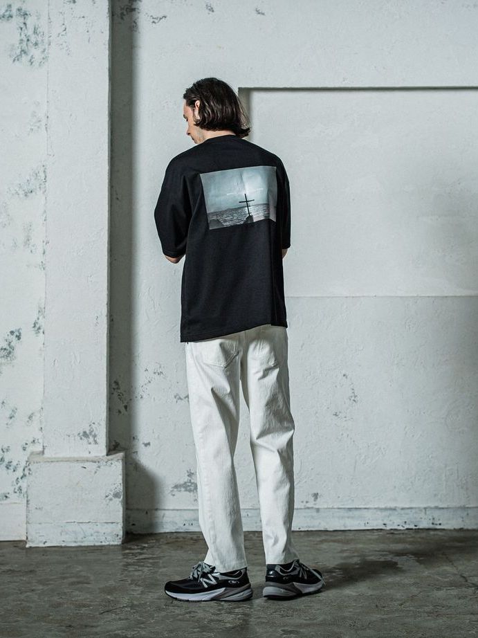 《予約11月17日19時締め》 BACK Photo OVER  TEE / オーバーTシャツ / ブラック