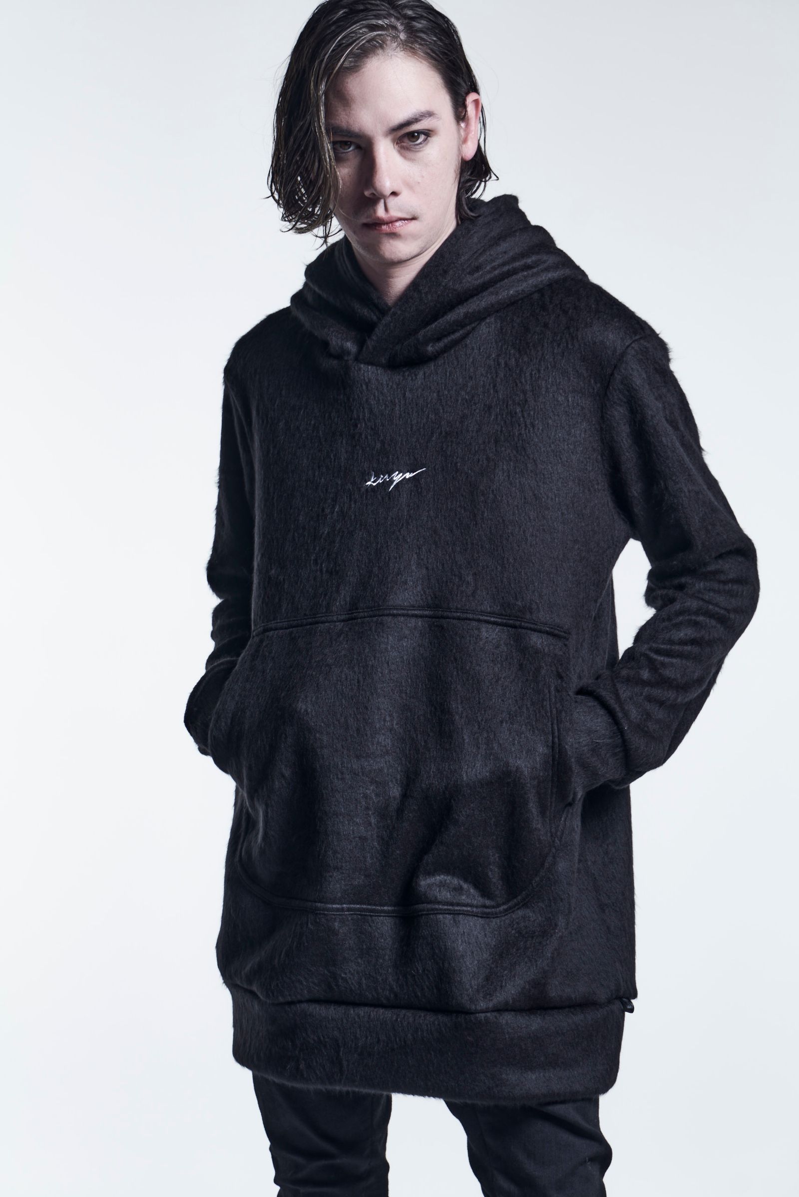 LooseHoodie BeaverJersey / Black 【kiryuyrik】