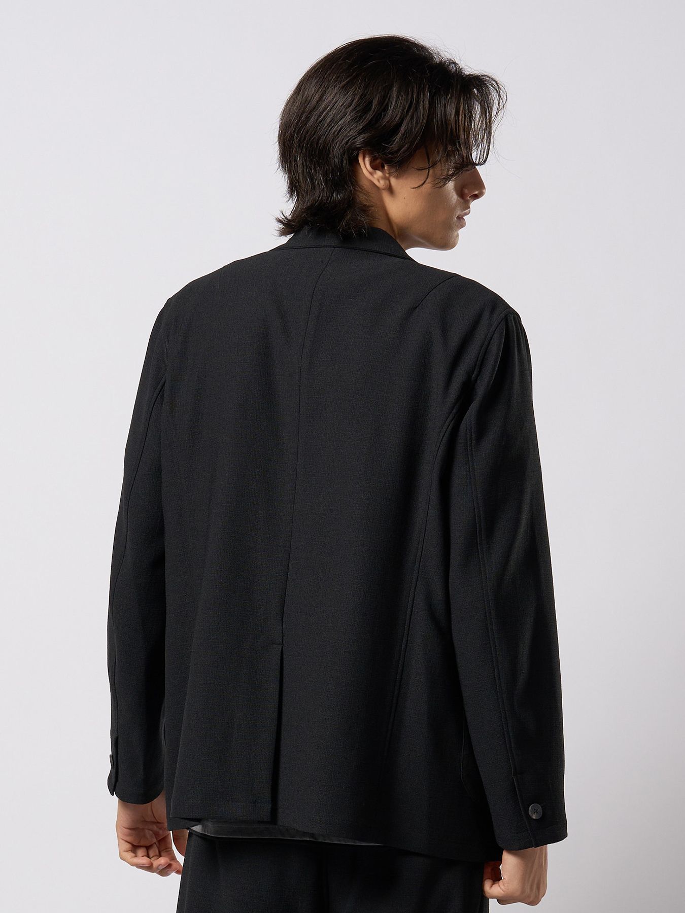 【予約品 9月23日(火) 締切】relax single jacket / リラックスシングルジャケット / ブラック