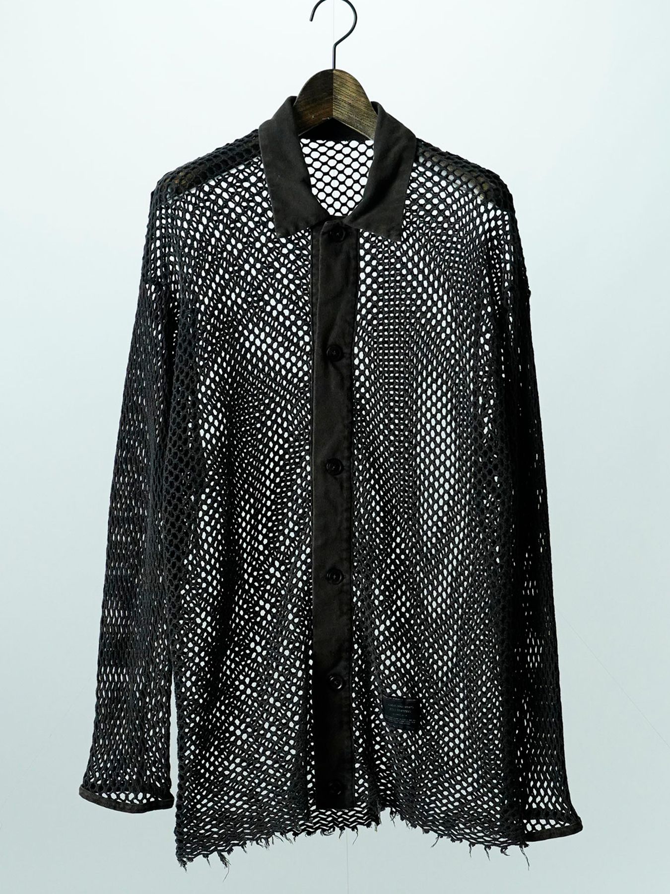 【予約品 11月9日(月) 締切】TRAWLCARDIGAN / ピグメントメッシュカーディガン / サンド