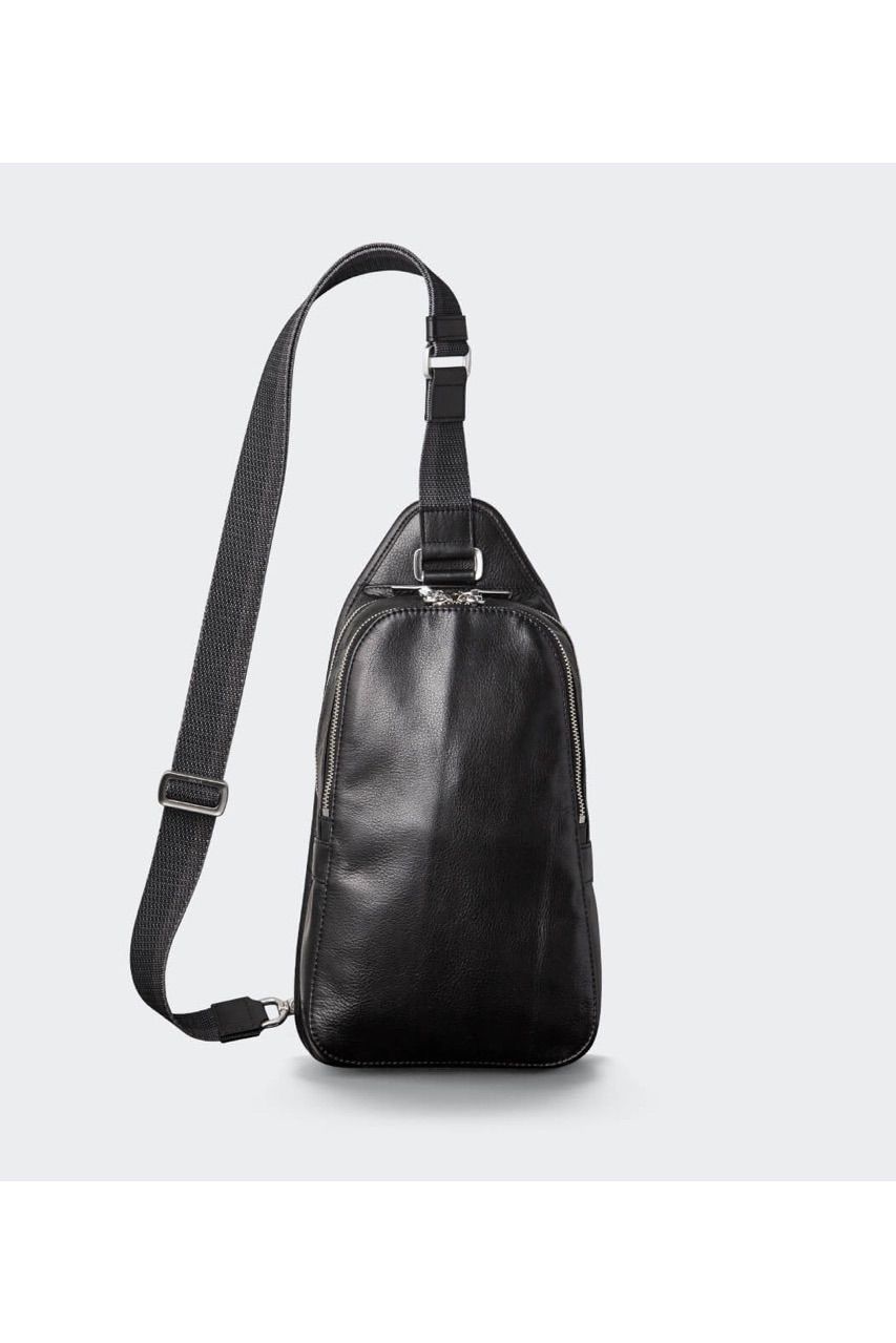 aniary / LEATHER BackPack DARKBLUE