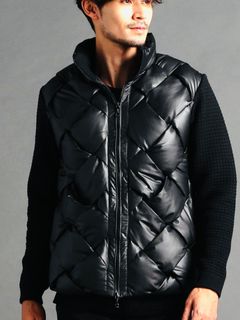 イントレパテッド 袖ニットブルゾン【NICOLE CLUB FOR MEN】
