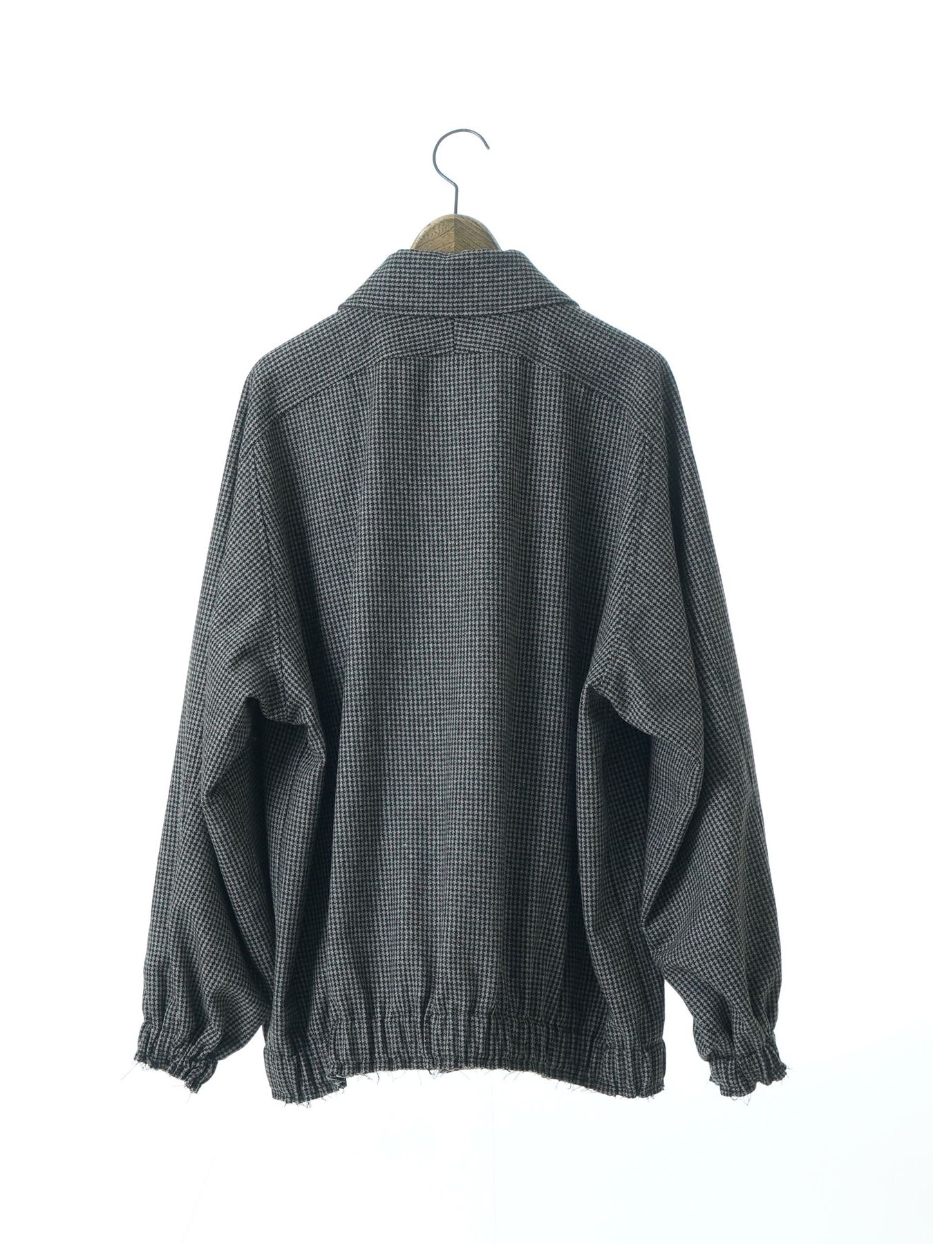 【予約品 】OVALB BLOUSON / ブルゾン / グレー×ブラック千鳥（大）