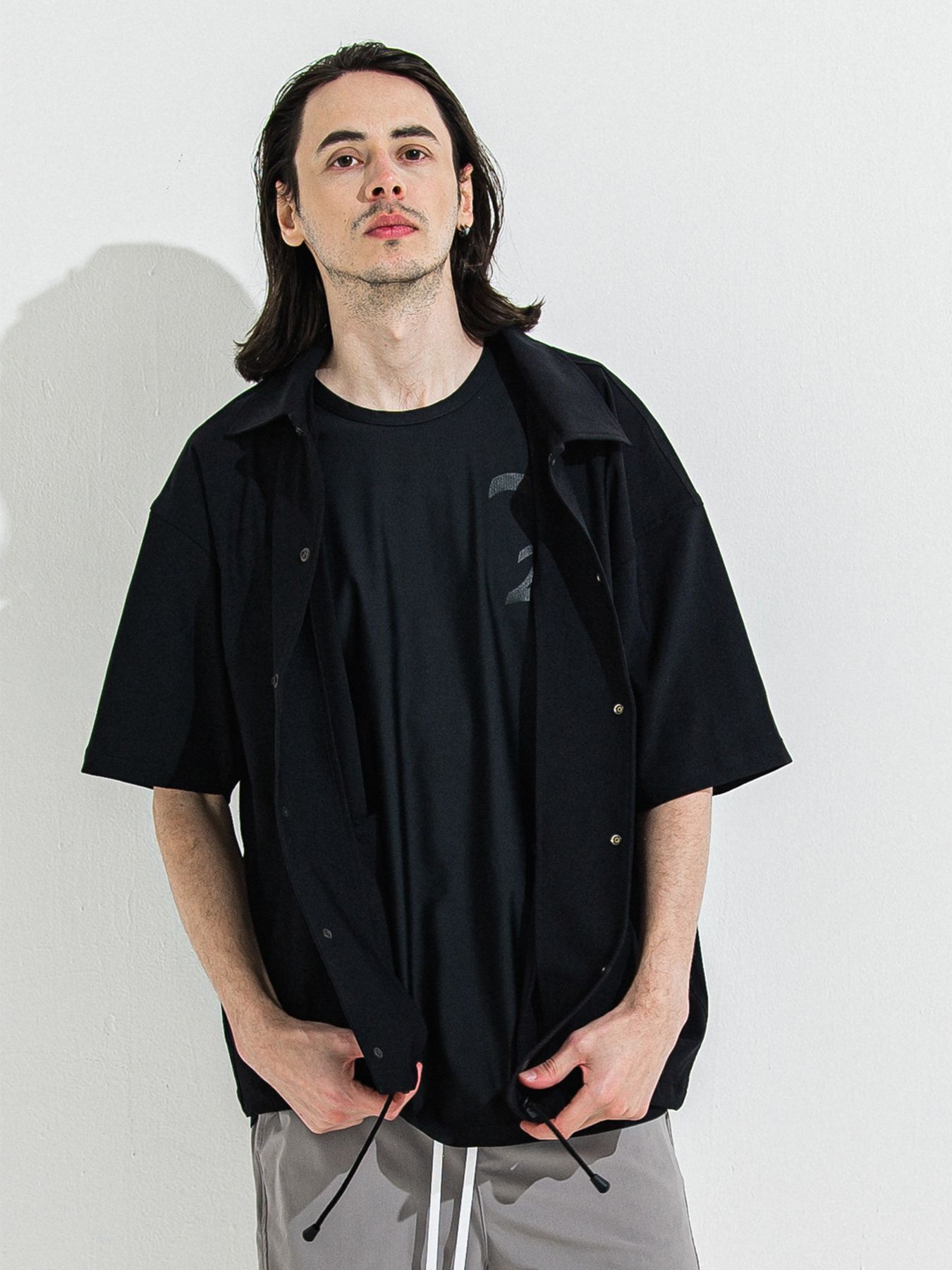 【予約品 】RASH OVER NO SLEEVE / ラッシュガード オーバーサイズノースリーブ / RCブラック
