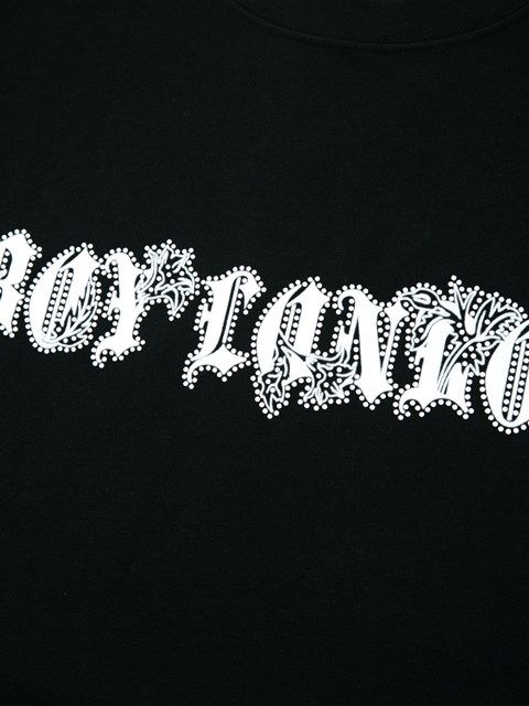 FLOCKY PRINTED HEAVY WEIGHT TEE / Tシャツ / ブラック 【BOY LONDON】