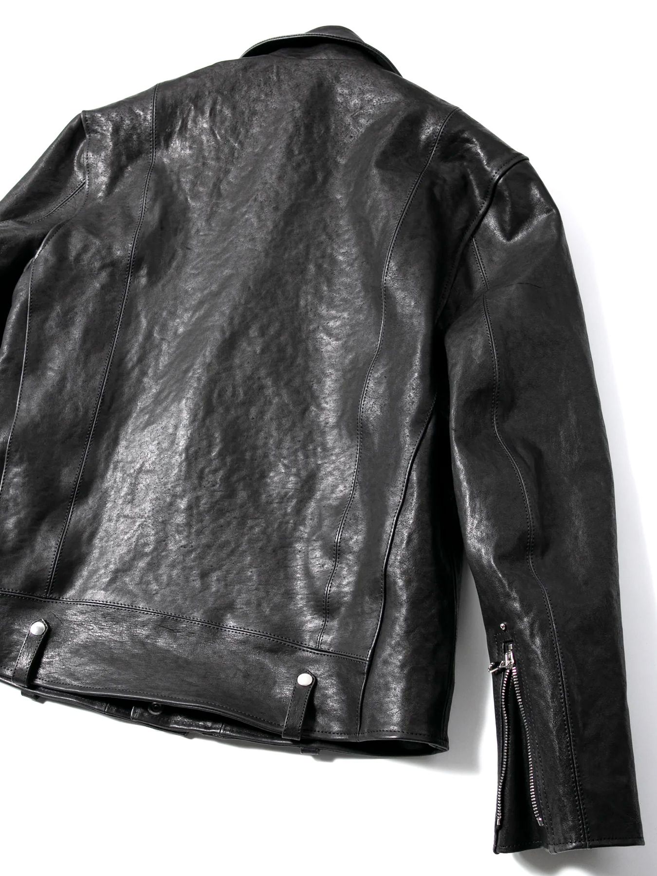 【予約品 4月6日(月) 締切】《Grand Fit》Pit Vegetable Full Tanned Shrunken Horsehide Double Riders / フルタンニン ピット鞣し シュリンク ホース ハイド ダブルライダース / HI-FLYER