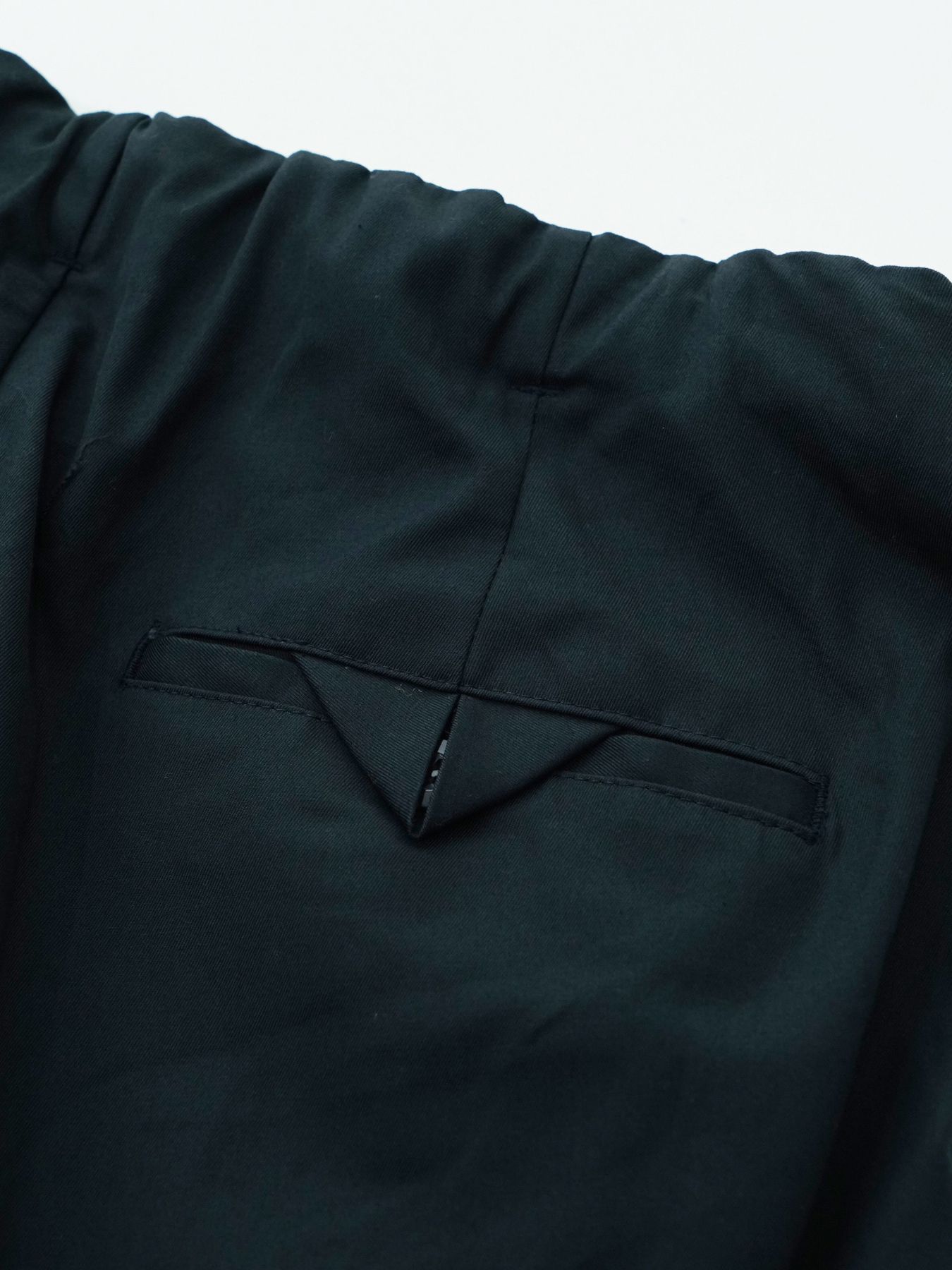 【予約品 2月1日(日) 締切】DRESSYEASE TRUSERS  gaba / ツータックイージートラウザーズ / ネイビー