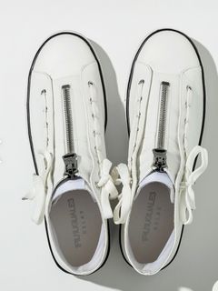 LUXURIOUS ZIP ハイカットスニーカーホワイト 【1PIU1UGUALE3 RELAX】