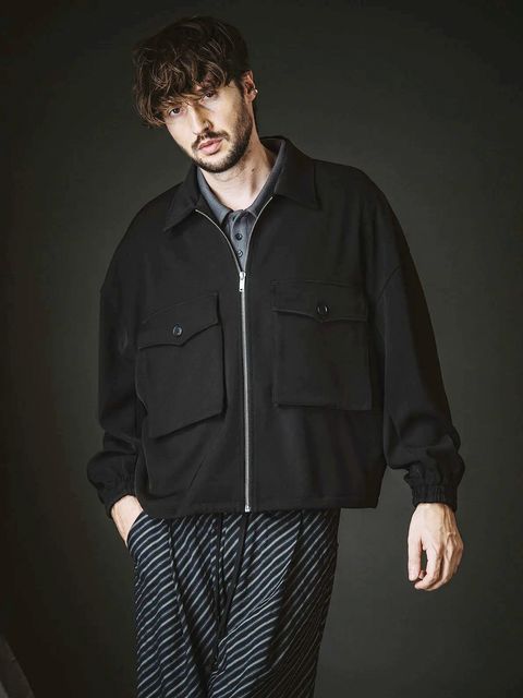 WポケットZIP-BLZ / ブラック【NO ID.】