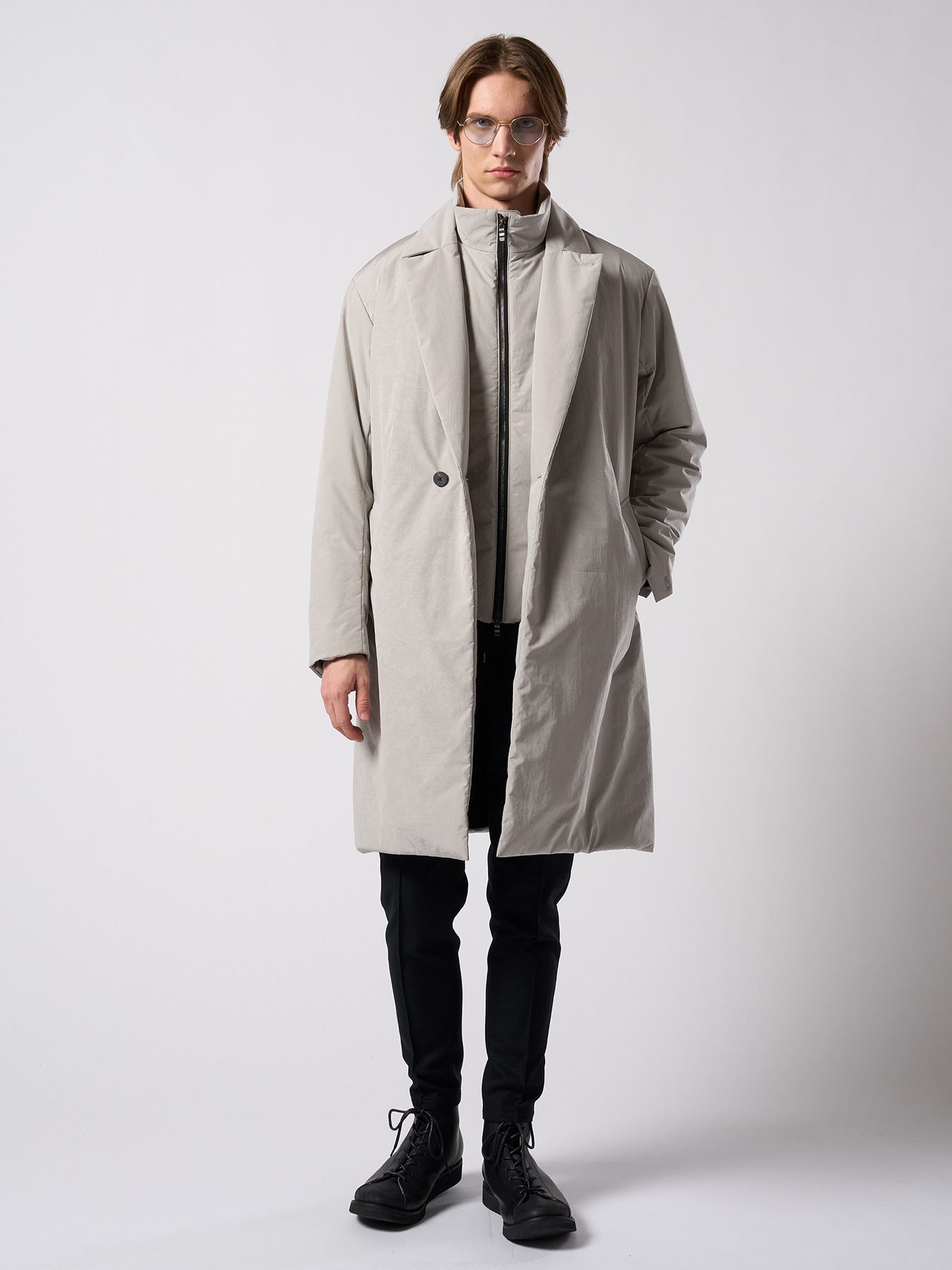 【予約品 4月19日(日) 18時締切】solid zip vest / ソリッド ジップベスト / フェードグレー