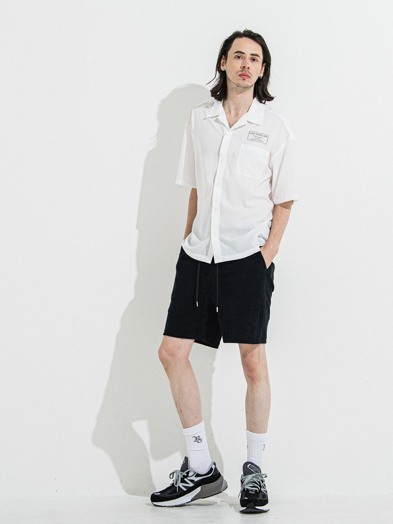 【予約】TYLER PILE SHORTS / タイラーパイルショーツ / ブラック