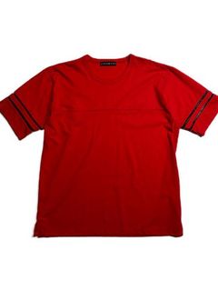 《予約品8月31日 23時55分締め》 SIDE LINE TEE / Tシャツ / レッド 【roarguns 】 2024年2月入荷予定