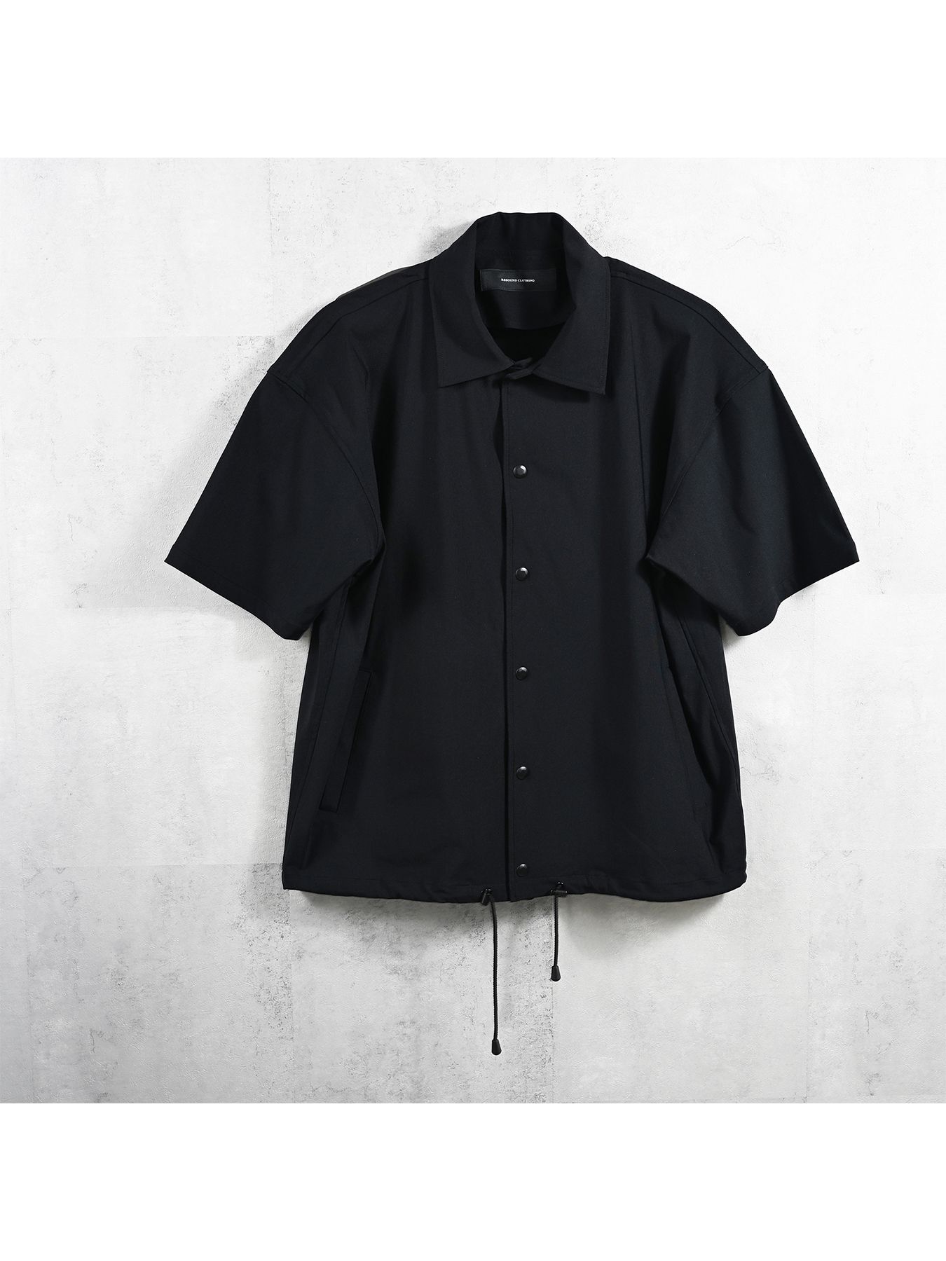 【予約品】NYLON HALF COACH JACKET / ナイロンハーフコーチジャケット / ブラック