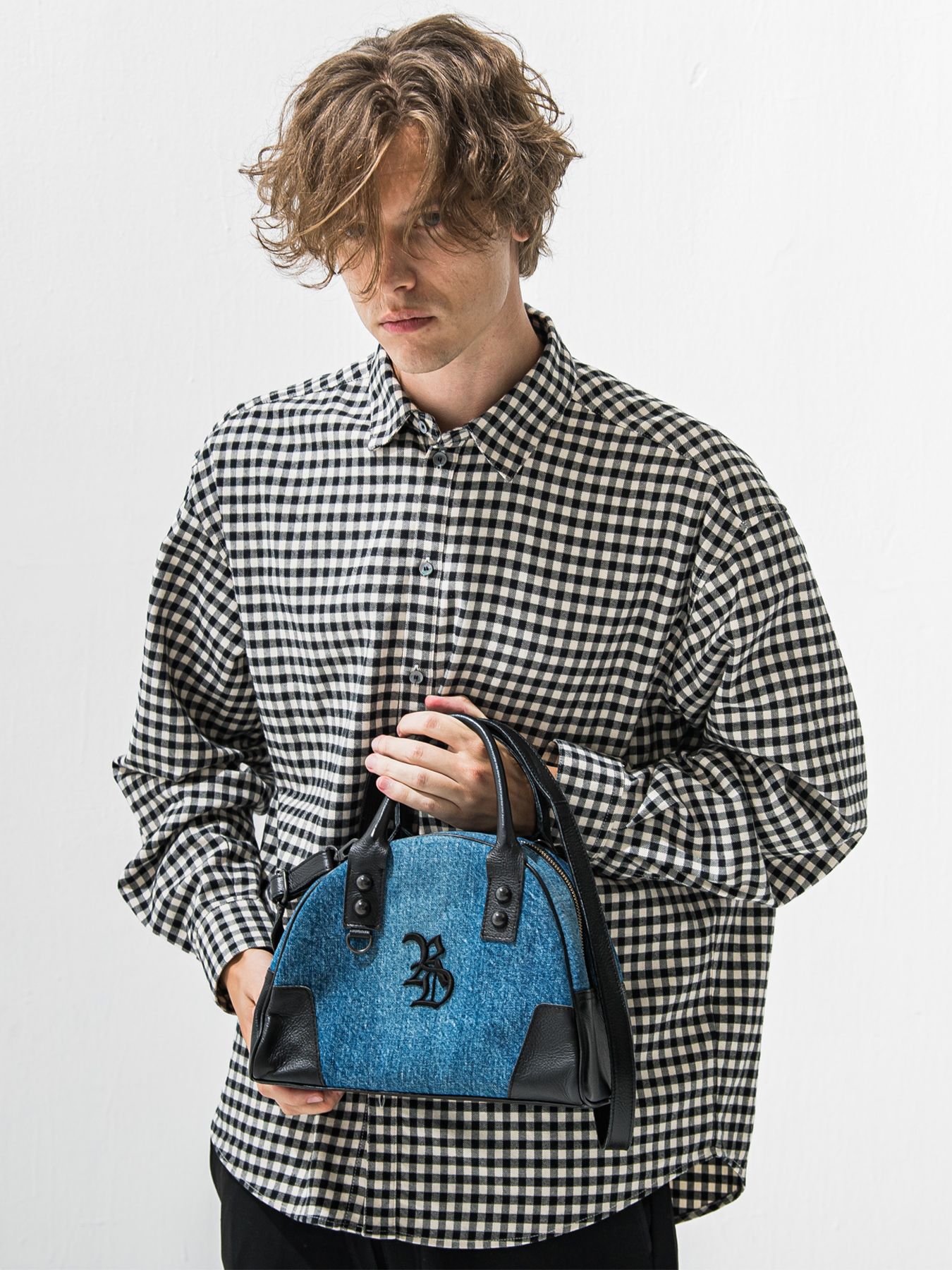 【予約品 9月6日(日) 締切】DECADEコラボ DENIM MINI BOSTON BAG / デニムボストンバッグ / デニム