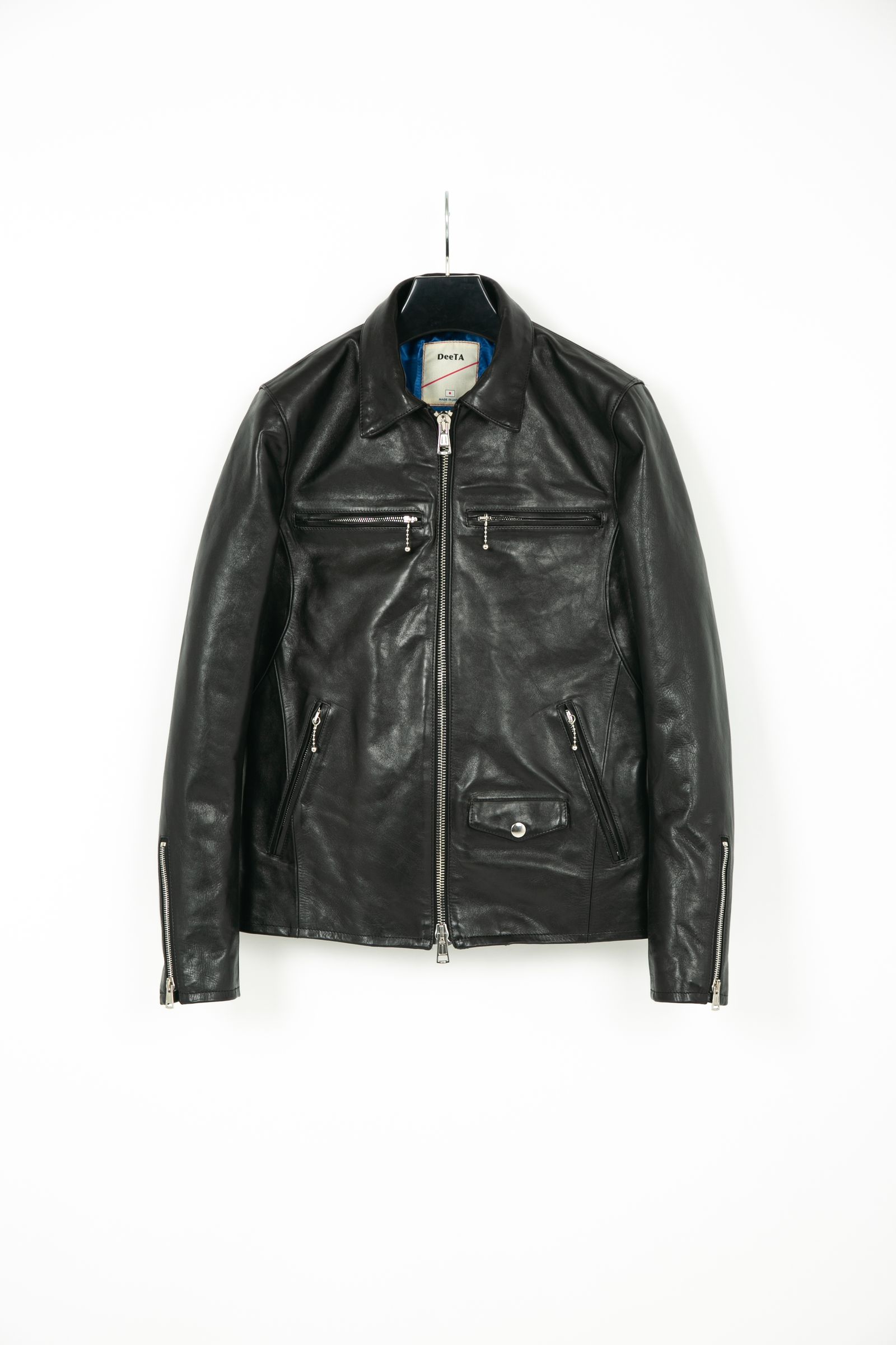 《11/14(日)〆予約品》 Wネーム VINCENTS DeeTA EDITION フルタンニンホースハイド ヴィンテージワックス シングルライダース BLACK 【STRUM】 2月中旬入荷予定