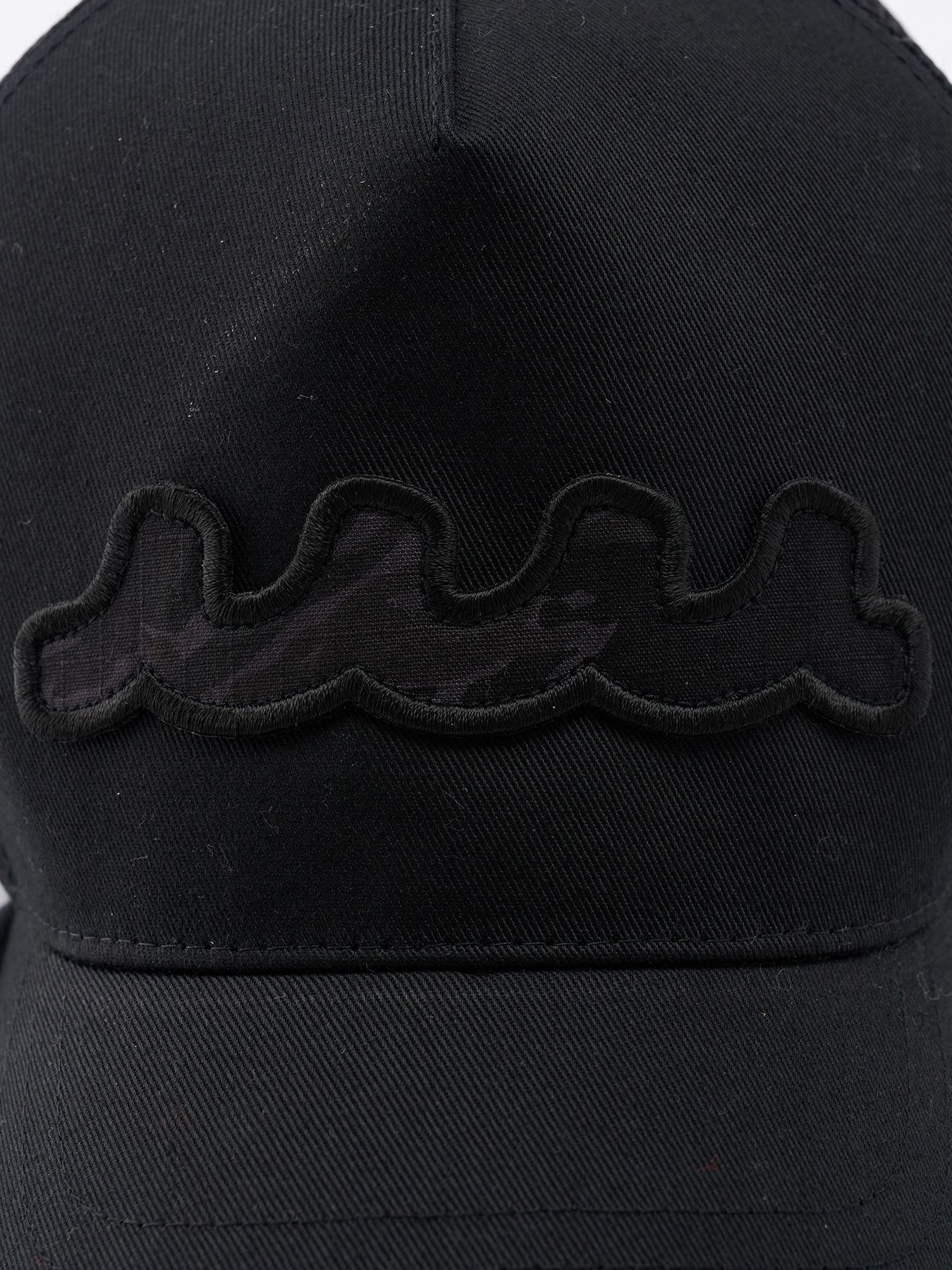 【予約品 1月25日(日) 締切】muta × wjk collection：wave cut-off mesh cap / ウェーブ カットオフ メッシュキャップ / ブラック