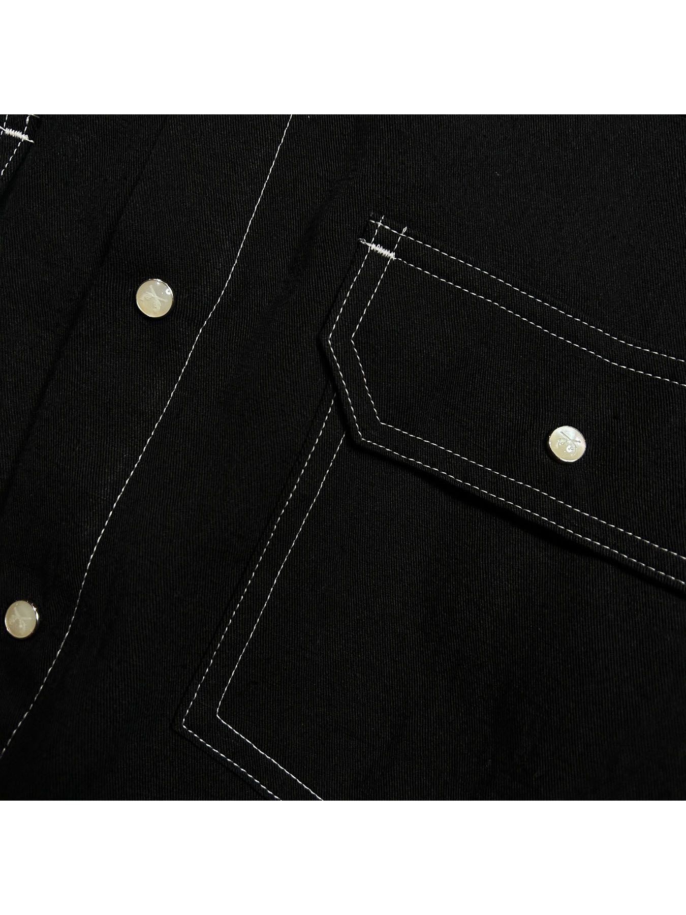 【予約品 8月10日(日) 締切 】EAGLE EMBLEM SHIRT / イーグルエンブレム シャツ / ブラック×ホワイト