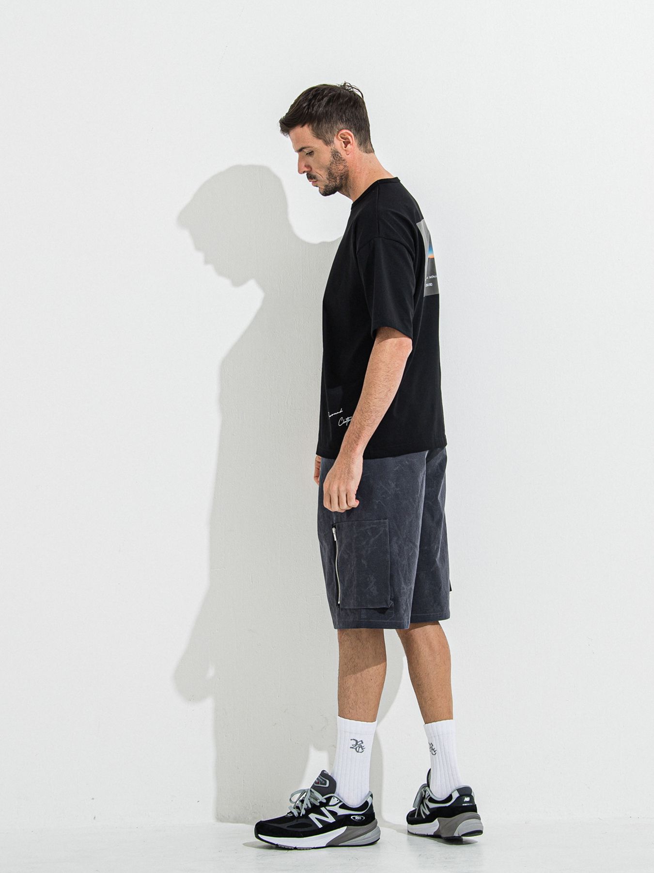 【予約品 】DAVID CARGO HALF PANTS / デヴィッドカーゴハーフパンツ / ヴィンテージブラック