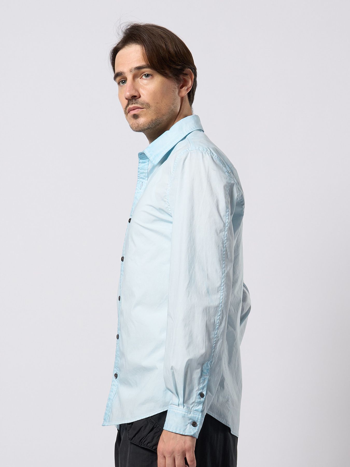 【予約品 9月23日(火) 締切】dyed regular shirt / コールドダイ レギュラーシャツ / アイスブルー