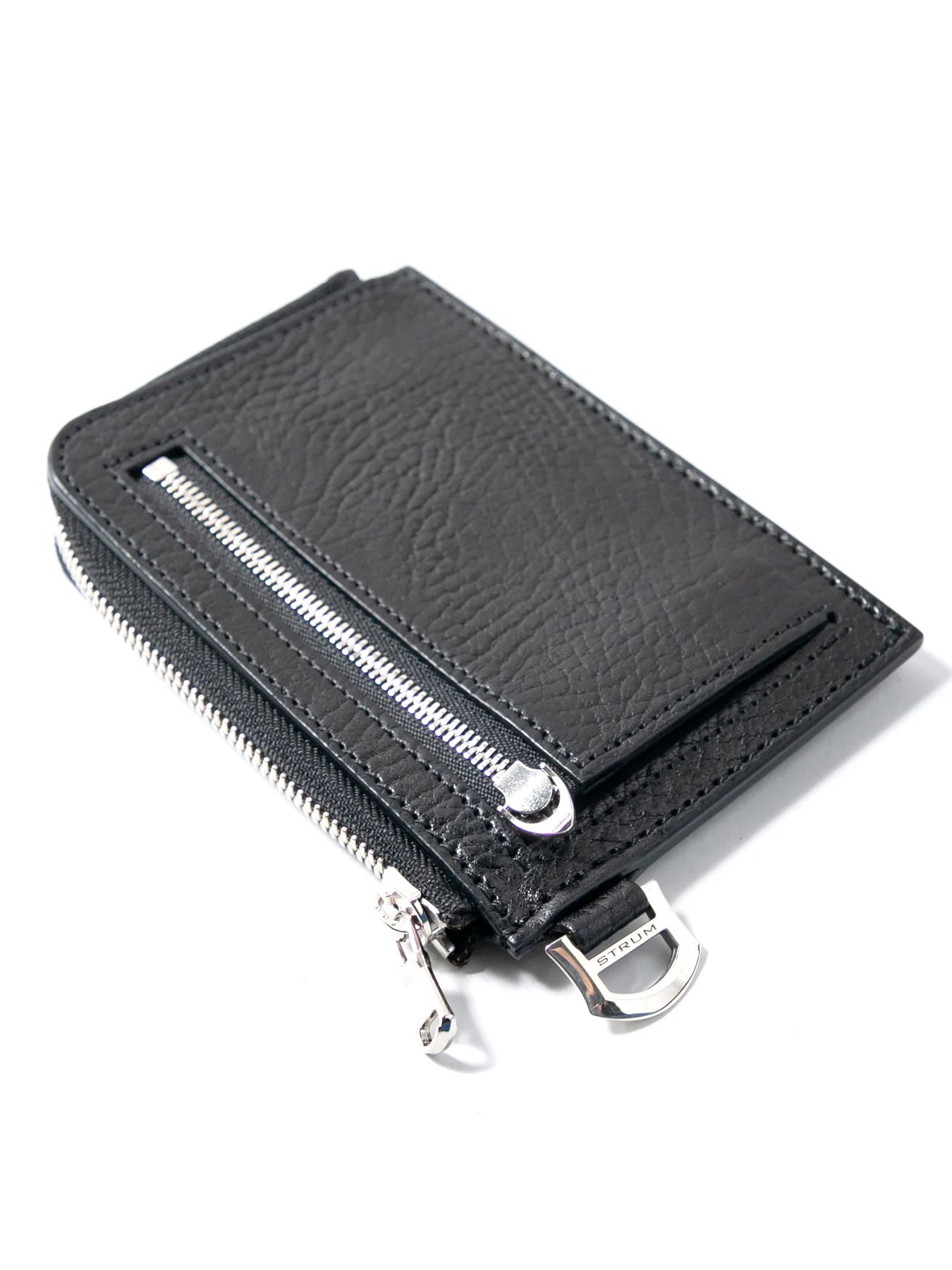 Pit Vegetable Full Tanned Shrunken Steerhide L-Wallet / フルタンニン ピット鞣し シュリンク ステア ハイド Lウォレット / ブラック