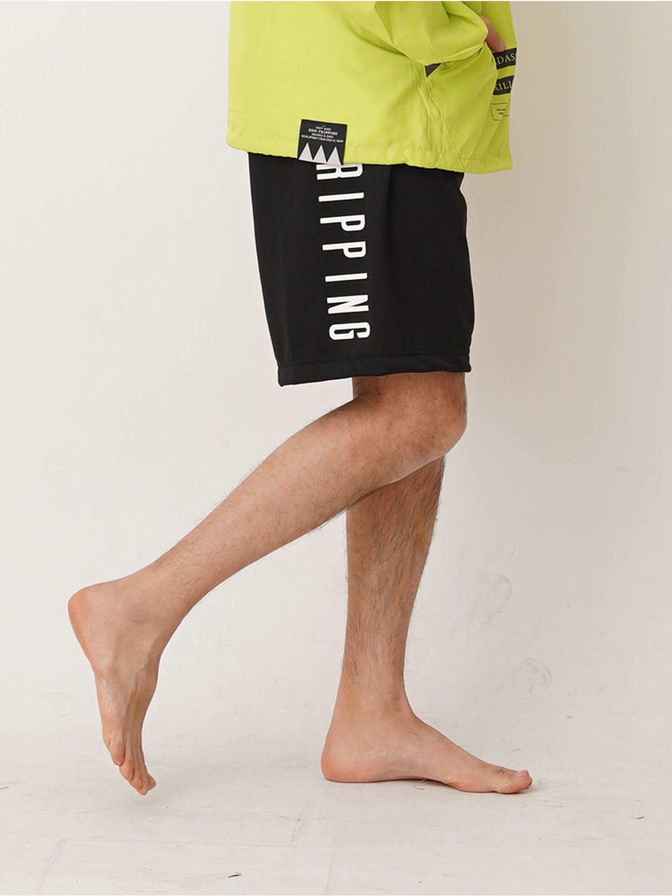 EGO TRIPPING TRAINING SHORTS / トレーニングウェア / ブラック×ホワイト