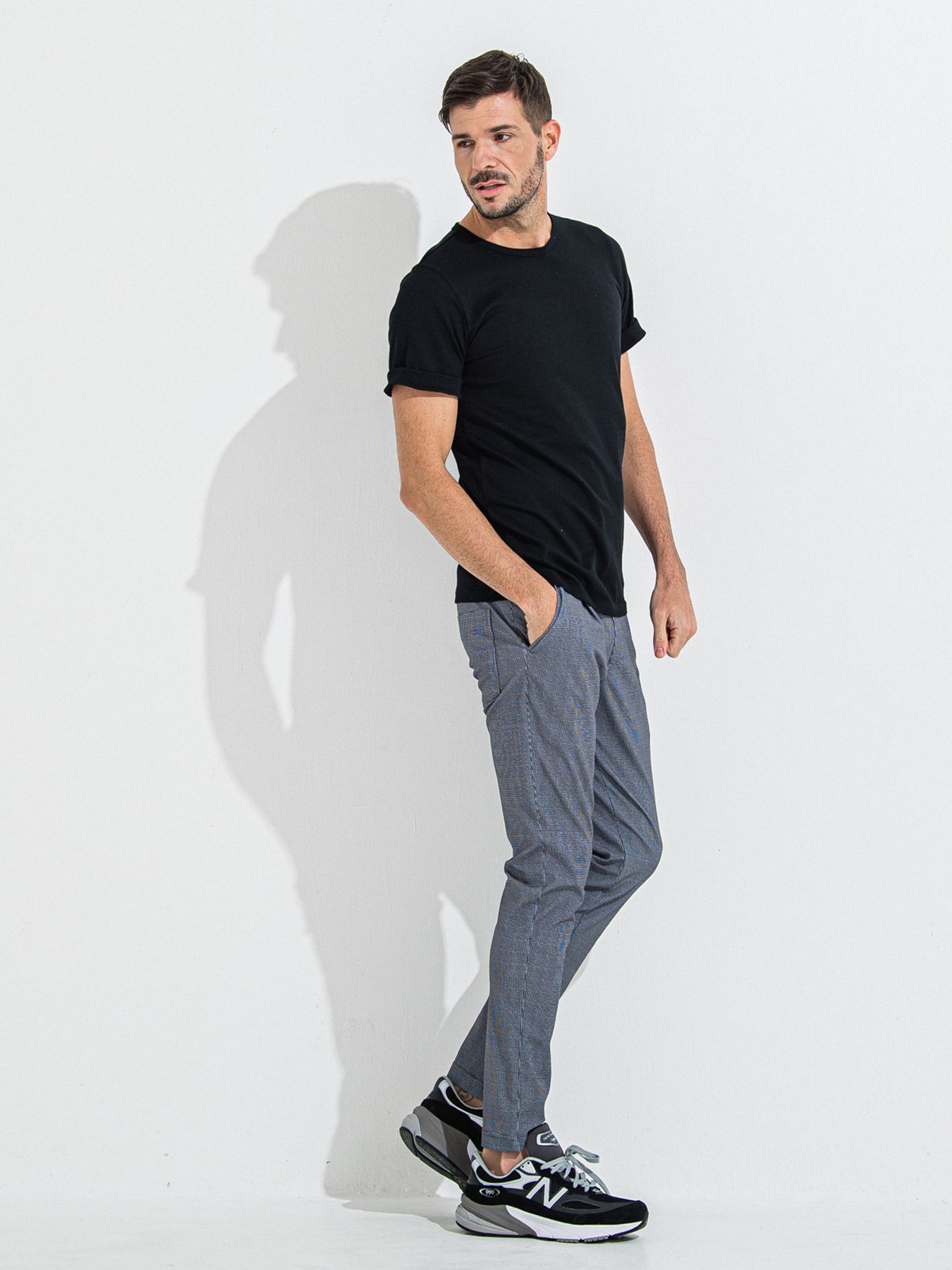CHRIS EASY TUCK PANTS / クリスイージータックパンツ / チェックブラック CHECK BK